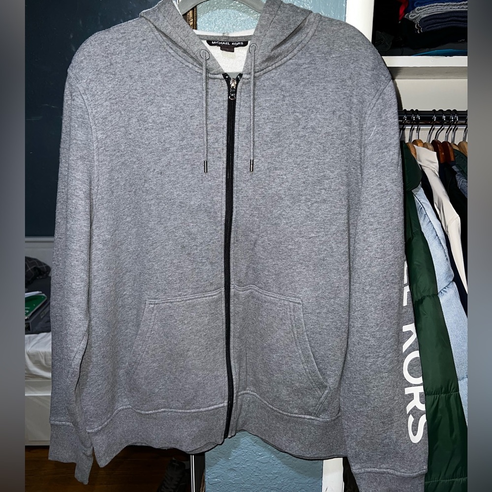 Michael Kors Gray Zip Sweater